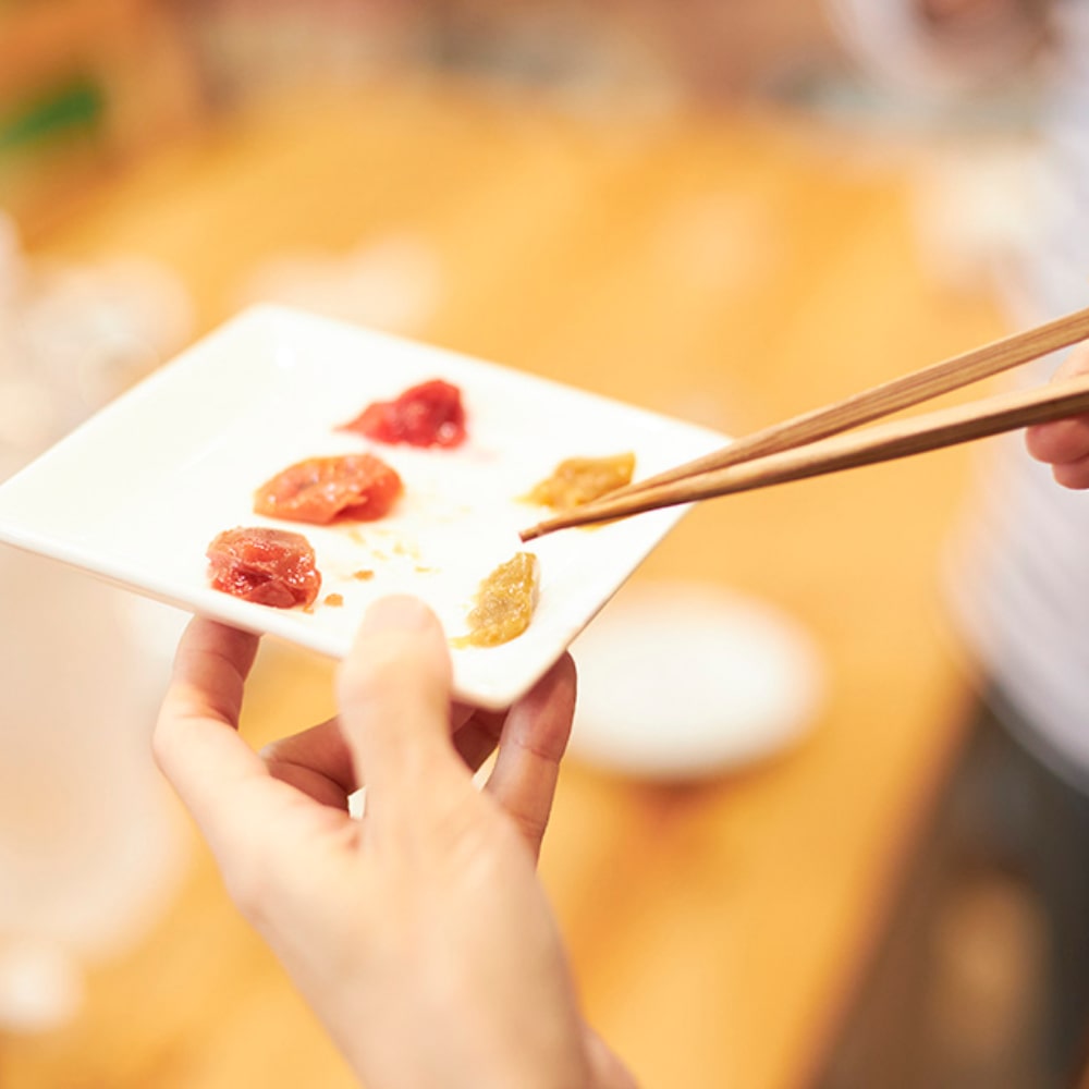 梅の食べ比べ