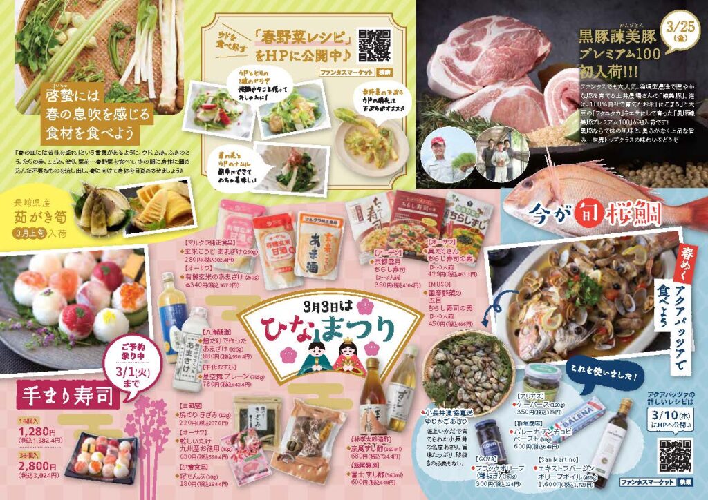 2022年3月カレンダー裏面